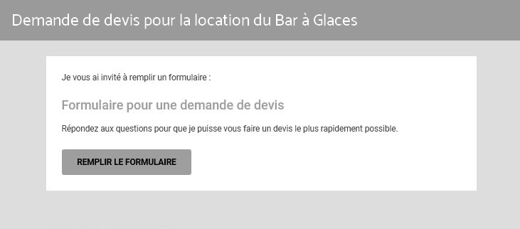 Demande de devis Location Bar à glace